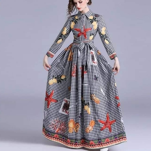 Printed spring dress - Picture 1 of 1